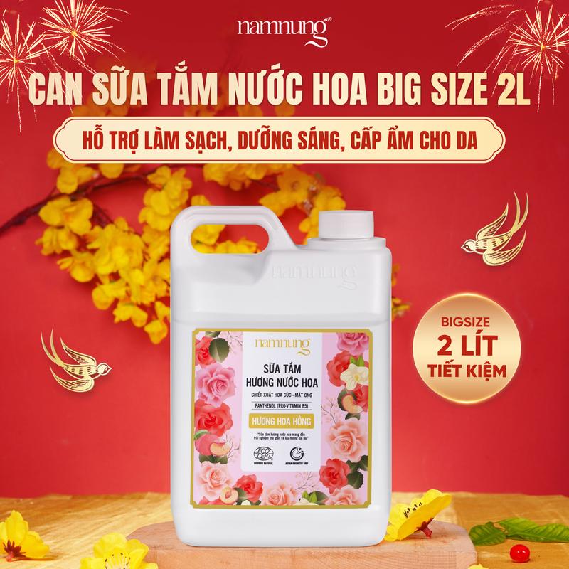   FLASH SALE   Sắp cháy hàng  Sữa tắm nước hoa mật ong NamNung hỗ trợ dưỡng ẩm trắng da Can Bigsize tiết kiệm 2L Chăm sóc da Chăm sóc body nữ - Giảm 39% 