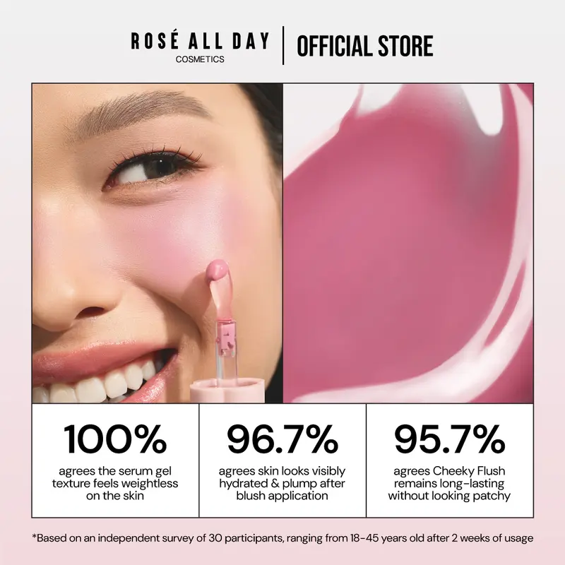 Rosé All Day Cosmetics Cheeky Flush Liquid Blush 4