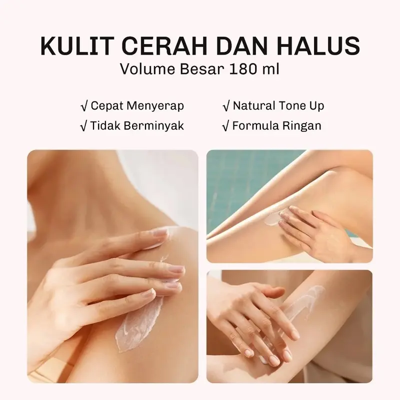 lavojoy Let It Glow Daily Shine Body Serum Instant Tone Up SPF 20 PA++ | Body Lotion SPF untuk Mencerahkan dan Melembabkan 5