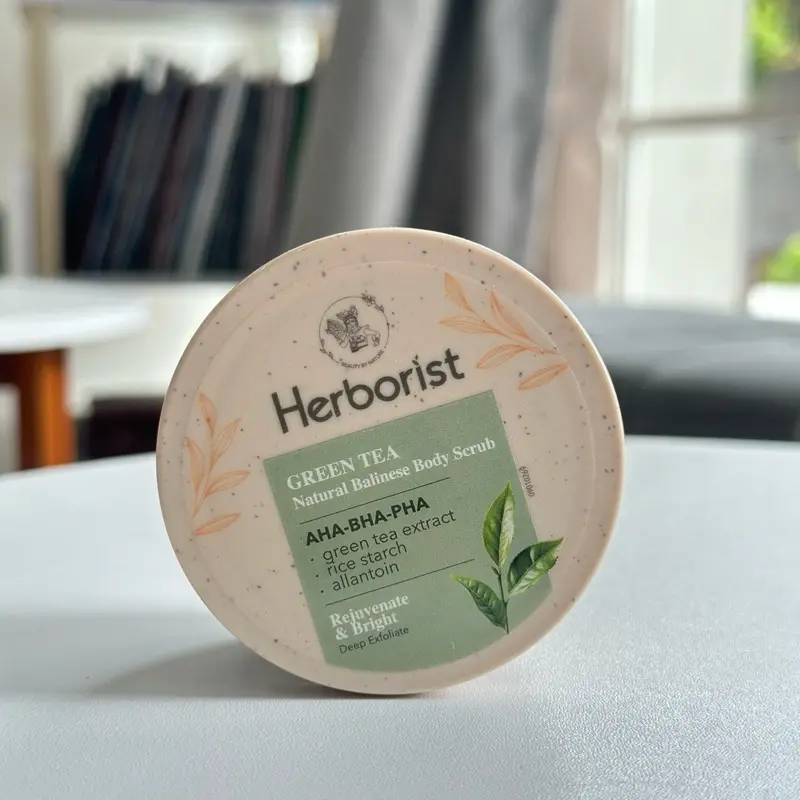 Lulur Herborist all varian 100g Mencerahkan kulit NEW! Herborist Natural Balinese Body Scrub Pha Exfoliating Mandi Tubuh Niacinamide Pencerah Perawatan Glycolic Kotoran 2