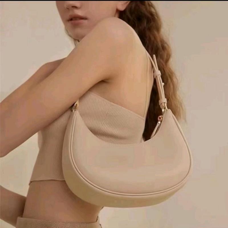 [BELI LOKAL] Moonbag Tas Bahu Wanita Selempang Cewek Murah - Tas Bulan Perempuan Viral - Shoulder Bag - Slingbag kekinian - Tebal - Resleting. 0