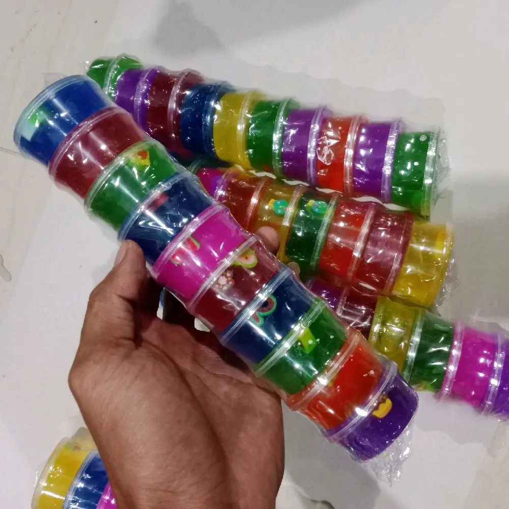 10PCS SLEM MANGKOK JELY MAINAN ANAK( Slime)