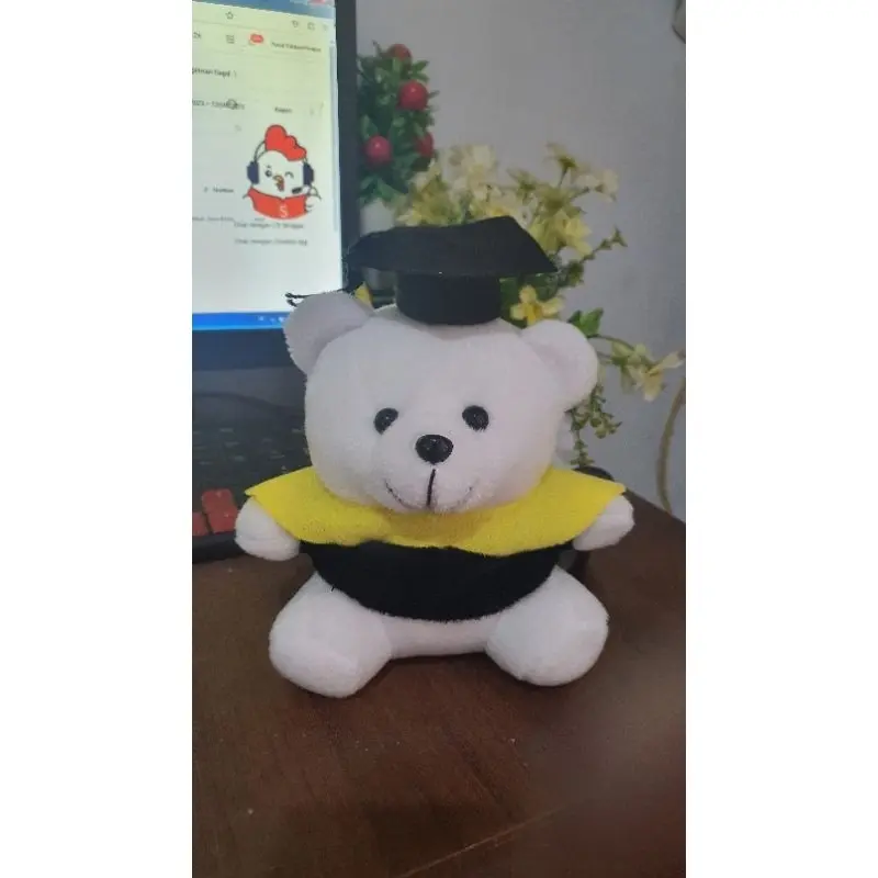 Boneka Bear wisuda mini Buat Buket 15cm terlaris.termurah 8