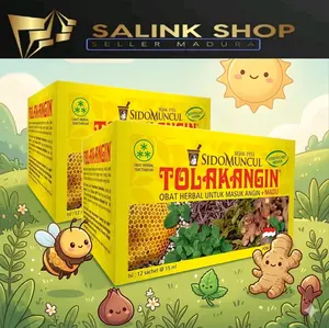 Tolak Angin Cair Sido Muncul 12 shacet / 1box- Solusi Masuk Angin, Mual & Meriang Saat Perjalanan Jauh