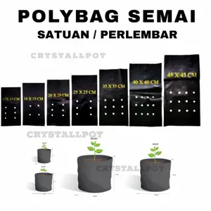 plastik polybag polibag semai tanaman ecer satuan - POLYBAG PERLEMBAR