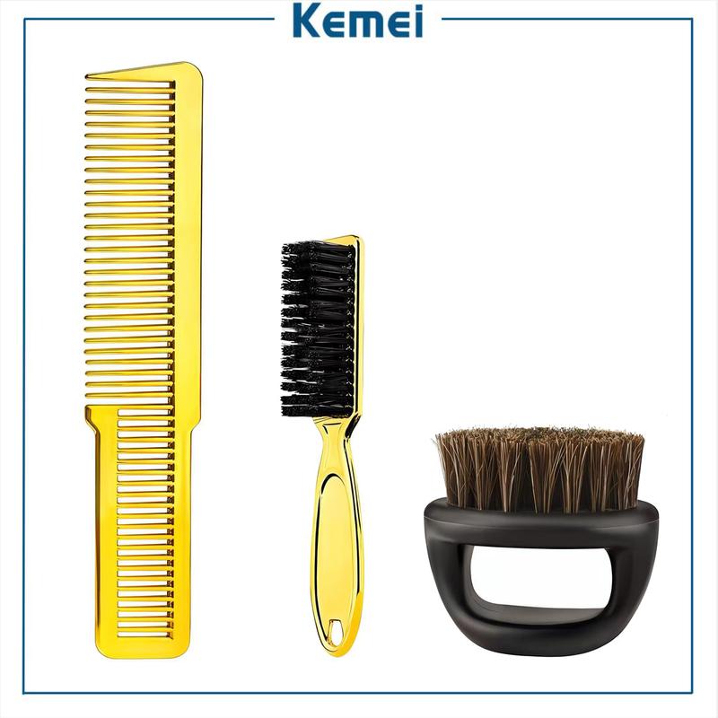 Professional Barber Shop Styling Comb Set Gold Hairdressing Neck ...