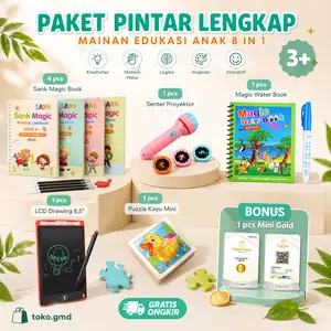 [GMD] Paket Pintar Lengkap Mainan Edukasi Anak Laki-laki Perempuan untuk motorik belajar menulis dan perkembangan anak Toys