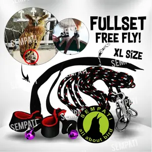 SEMPATI Anklet Celepuk Ukuran Xtra Large Xl Angklet Celepuk Tali Kaki Burung Hantu Buffy Fish Owl Kukuk Seloputu Elang Tyto Alba Barn Owl Besar Dll