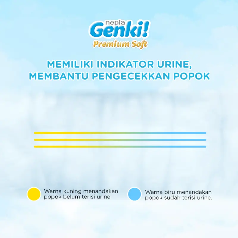 Nepia Genki Diapers Premium Soft Tape / Popok Bayi Perekat [0-5 kg] Ukuran NB44 - Single Pack 6