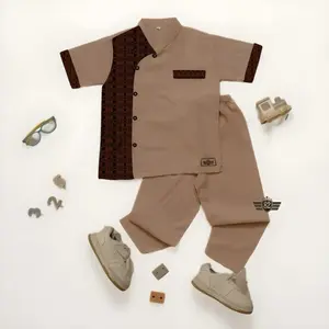 Setelan Koko Anak Laki-Laki Terbaru Motif Batik Untuk Anak Usia 3-11 Tahun