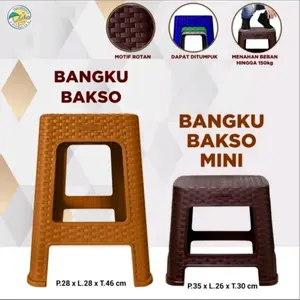 BEST SELLER Kursi Baso Segi Rotan Plastik Kursi Taman Kursi Bakso Plastik Rotan Kursi Plastik Rotan Baso