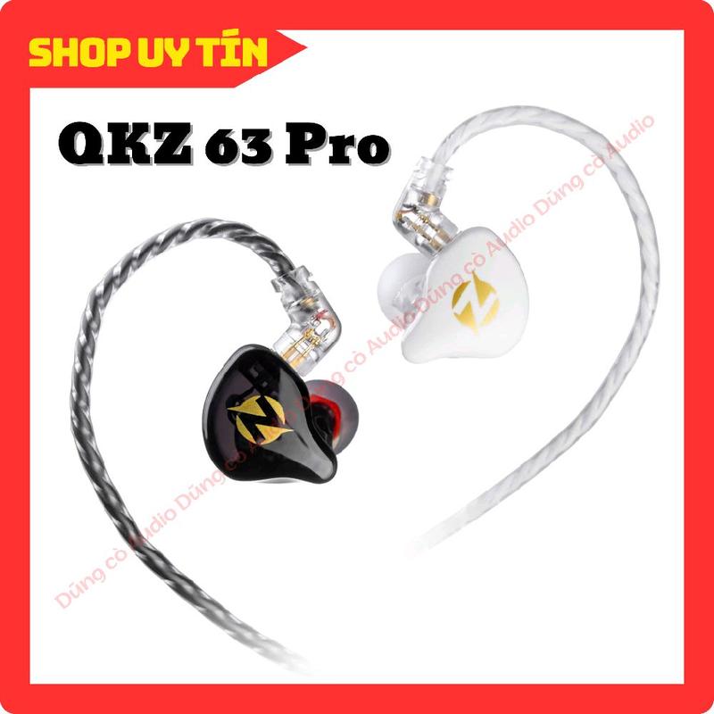 Tai Nghe Kiểm Âm NMC QKZ 63 Pro( Dây 2.5m Chống Rối) Nhét Tai Nghe Nhạc Earphone