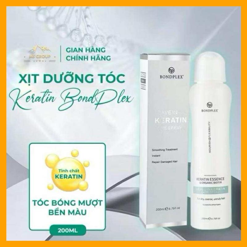   Chính Hãng  Xịt Dưỡng Keratin Bondplex Chăm Sóc Tóc Đa Tầng Phục Hồi Chuyên Sâu Dưỡng Ẩm Tóc Suôn Mượt 200ml 