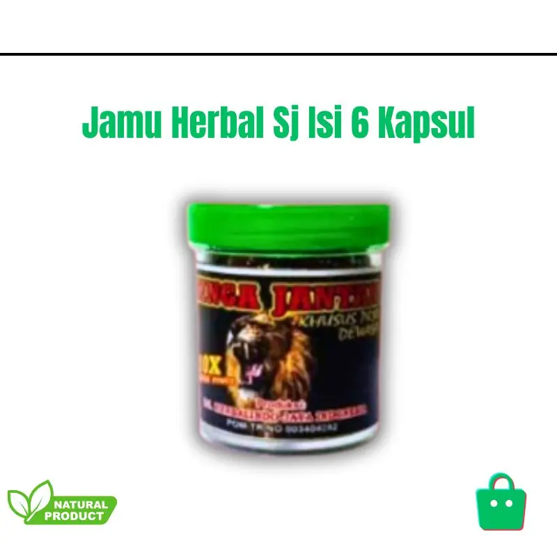 Jamu Herbal Sj Isi 6 Kapsul Halal BPOM 0