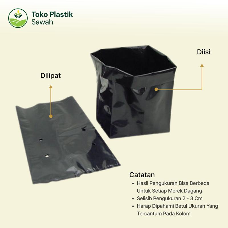 POLYBAG / POLIBAG / POLIBEG MEDIA TANAM BERBAGAI UKURAN 2