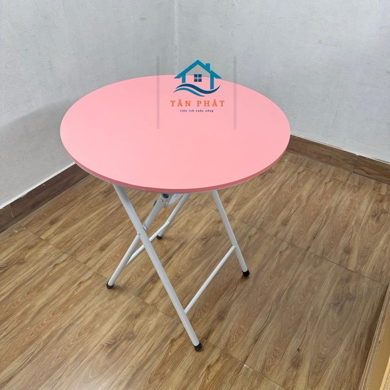 Bàn tròn gấp gọn chân cao 73cm nhiều màu sắc  đẹp chất lượng uy tín