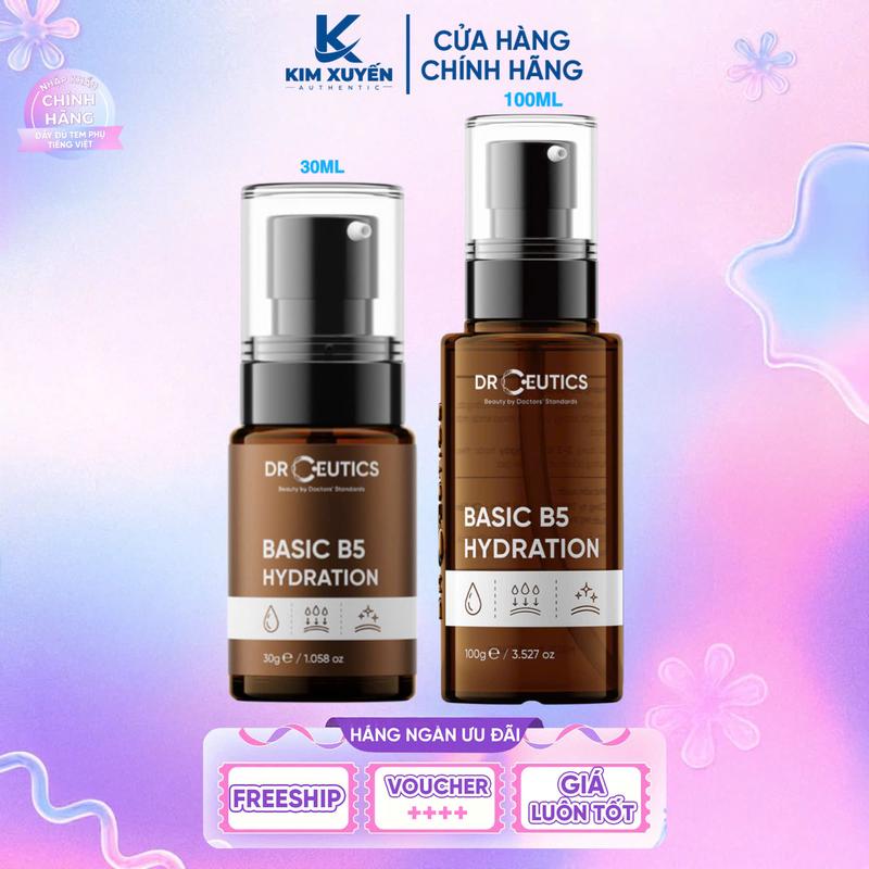   B5 BASIC  Serum phục hồi Dr Ceutics B5 Basic Hydration 30G   100G 