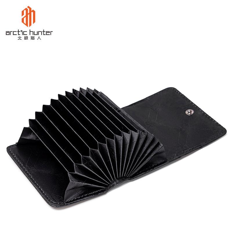 Product Introduction of Arctic Hunter Card Holder 12 slots Men Wallet Credit Card Genuine Leather Quality Short Wallet Dompet Beg Duit Small Wallet Bags Button Mini 24
