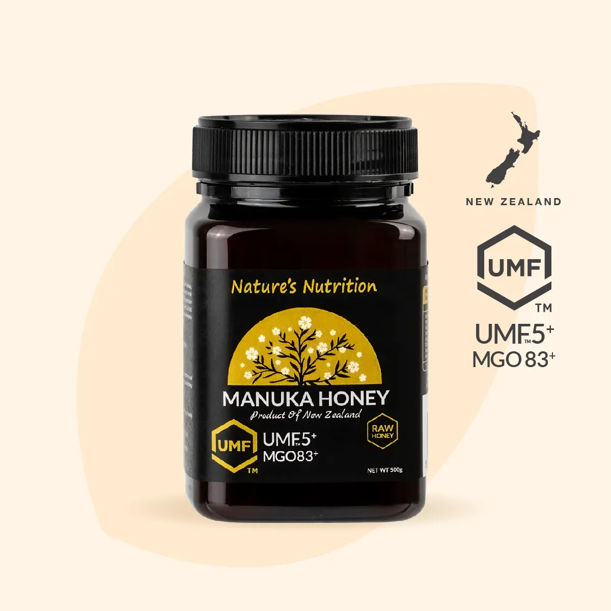 Nature’s Nutrition Manuka Honey UMF 5+ 500g/1kg