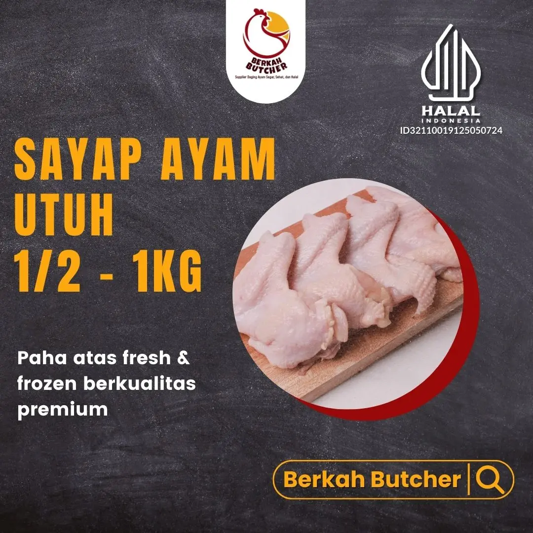 Berkah Butcher Sayap Ayam 1 kg dan 500 gram