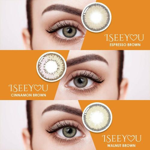 (Free Case) SOFTLENS I SEE YOU WALNUT BROWN 14.5MM SOFTLENS NORMAL SD -6.00 Soflens Lensa 4