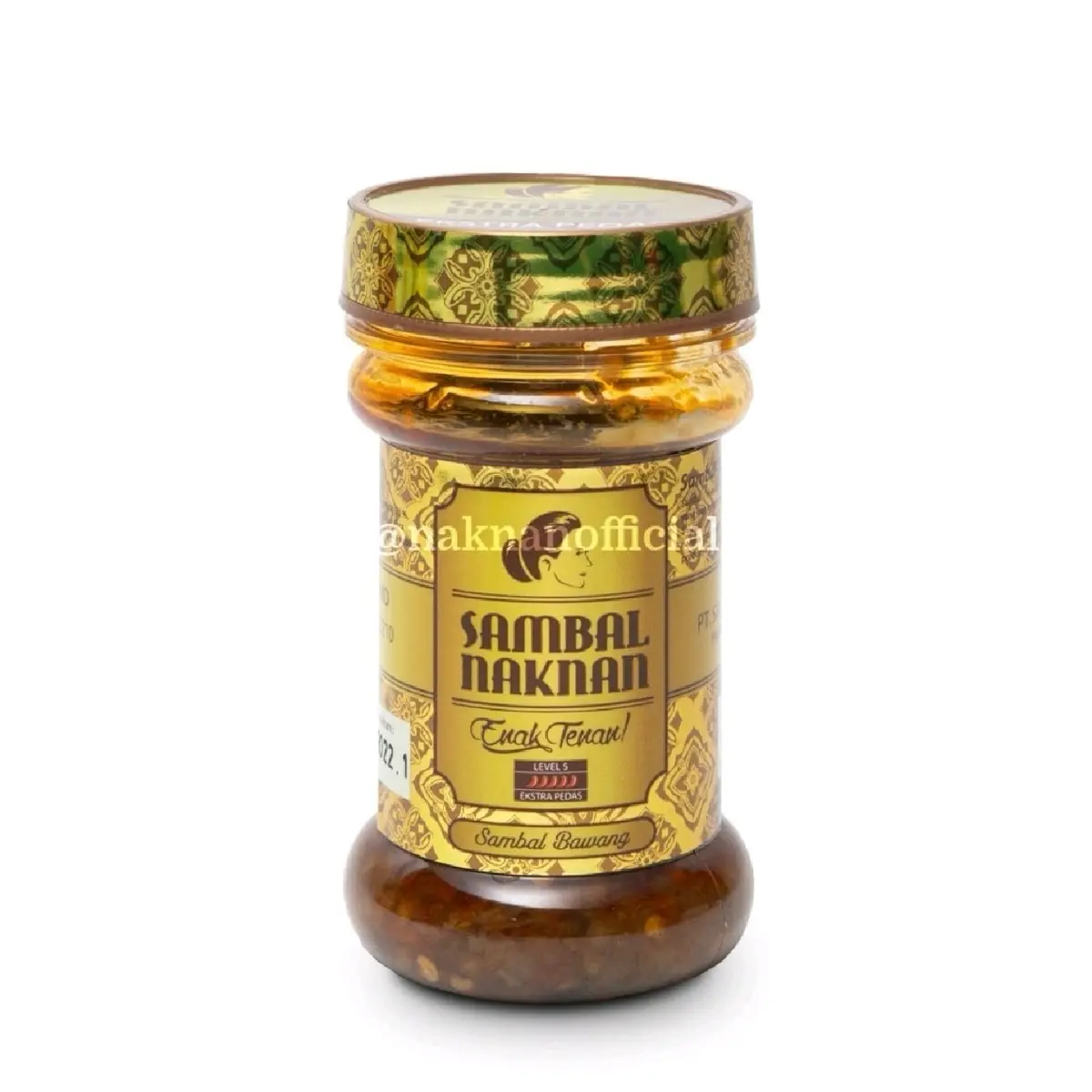 Daily Food.id •► Sambal Bawang Naknan Level 5 (Extra Pedas) Kemasan Botol 140gr  Makanan Kaleng