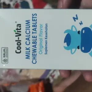 [FS] Cool-Vita 1 Botol Calcium Chewable 30 Tablet Kunyah Vitamin Tinggi Rasa Susu Bantu Tinggi dan Dukung Pertumbuhan Tulang Secara Optimal untuk Anak dan Dewasa | BPOM & HALAL