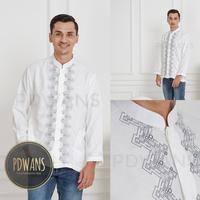 Gambar PDWANS BAJU KOKO Poli Katun Lengan Panjang Motif Bordir M L XL ALSPJG30 - Putih Tulang, M dari pdwans Kota Bandung 1 Tokopedia