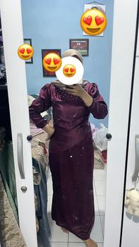 Product Review of [Vina Dress Spesial Burgundy] Gamis Pesta Kondangan Viral Kirey Duyung Baju Lebaran Wanita Remaja Dewasa muslimah Kekinian Bridesmaid Mewah from c**🍂 0