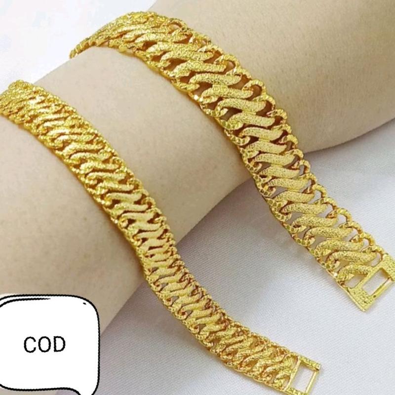 (BELI SATU PRODUK APAPUN GRATIS SATU PRODUK)) gelang wanita kendari motif rantai titanium 1 1