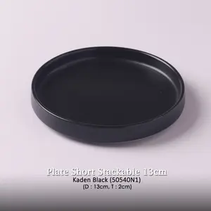 7.7 ❕ Nate Piring Keramik Bulat /Saucer/ Sharing Kaden Plate Short 13Cm