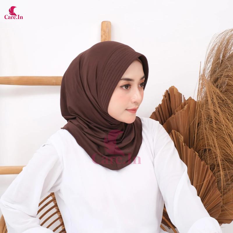 CARE.IN Kerudung Instan Sport Pad Muslim 30 Warna - Jilbab Sport Jersey Nayaman | Hijab Voly Sport Runing 6