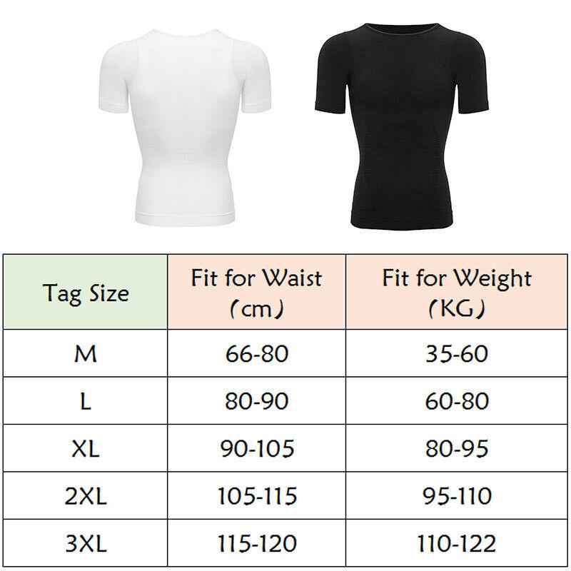 CATTIBOR 2/1 Pack Men Compression Vest Short Sleeve,Men Shaping Shirts Body Shaper,Men Round Neck Short Sleeve Shirt,Men Sport Vest Fitness Excercise Shapewear Tanks Tops,Back to School Outfits, GYM Clothing,Boys Vest 1