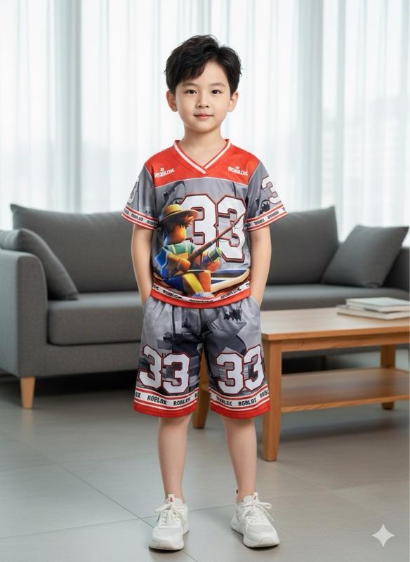 Roblox SETELAN JERSEY ROBLOX ANAK LAKI LAKI FULL PRINTING KAOS JERSEY 1-11 TH Bahan Nyaman dan Desain Unik