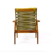 Gambar Lounge Chair / Kursi Malas - DJALOU - Candy Brown - Doff Finish - Hijau dari kaisugih Kab. Bandung 4 Tokopedia