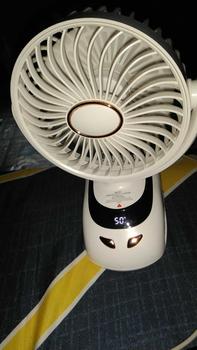 Product Review of Youcomm 15000 mAh Kipas Angin USB Clip Mini Fan Rotating Kipas Angin Meja Mini Jepit Portable LED Display Portable Fan Aromaterapi Kipas Angin N33 from 💜**💜 0