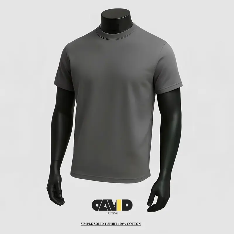 Áo Phông trơn chống nhăn, 100% cotton.