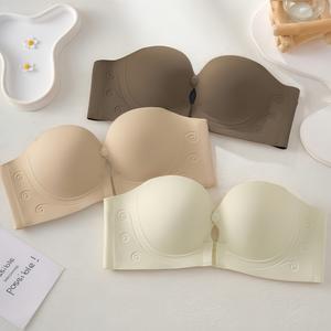 Áo Ngực Không Dây Vô Hình Chính Hãng Cho Nữ, Có Khóa Trước Có Thể Tháo Rời, Cúp Không Lệch Kích Thước Nhỏ Chống Trượt, Áo Ngực Nâng Ngực, Thích Hợp Cho Phụ Nữ Có Ngực Nhỏ Áo Ngực Chống Trượt