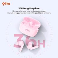 Gambar Olike T114 Lite TWS True Wireless Earbuds Headset Bluetooth 6.0 Bass Max IP4X Earphone Stereo iN-Ear - BLACK dari QUEEN id Official Kab. Tangerang 4 Tokopedia