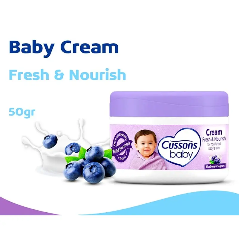 Cussons Baby Cream 50 gr / Nourish&Care / Fresh Nourish / Soft Smooth / Mild Gentle / Newborn 50gr - Krim Pelembab Kulit Bayi 6