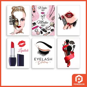 Hiasan Dinding Tema Makeup Dekorasi Salon Pajangan Kamar Cewek