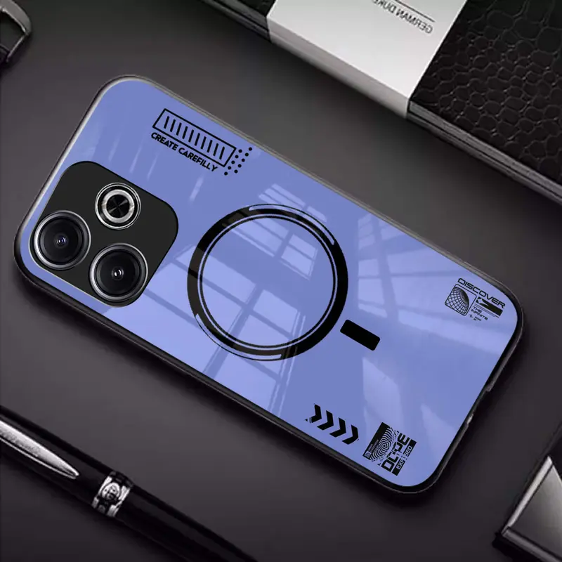 (H24) Softcase Glass Kaca For REDMI 13 TERBARU 2024 - REDMI 13 POCO M6 TERBARU Case Hp Terbaru Anti Air TPU 2