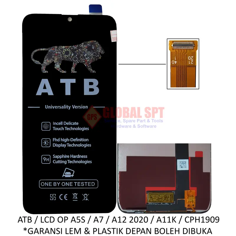 LCD TOUCHSCREEN KOMPATIBEL UNTUK OPPO A5S / A7 / A12 2020 / 3 / A11K / CPH1909 2