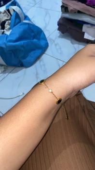 Product Review of Gelang Rantai Pecah Kopi Bulat Moon Bracelet Titanium Perhiasan from s**r 0