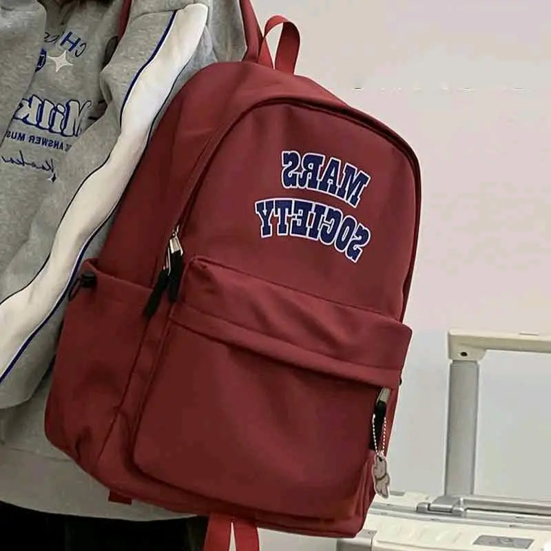 Ransel Mars Society Style Korea Import Anak Sekolah SD SMP SMA untuk Wanita kuliah Fashion tas gendong ransel  cowok 3