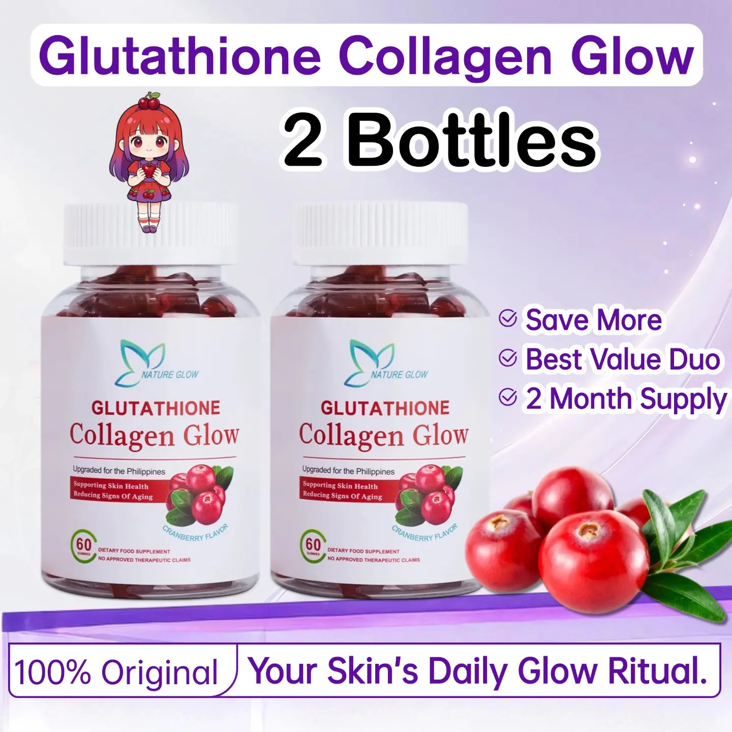 best glutathione and collagen supplement philippines FDA Approved】 Nature Glow 60PC Glutathione Collagen Glow Gummies best glutathione and collagen supplement philippines FDA Approved】 Nature Glow 60PC Glutathione Collagen Glow Gummies