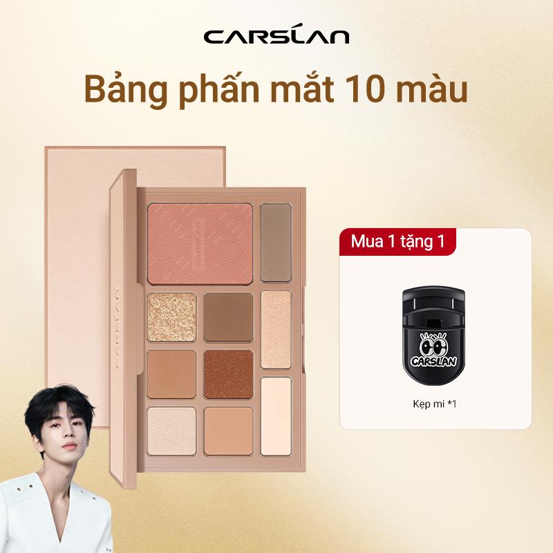 Bảng Phấn Mắt Carslan 10 Màu Trang Điểm Đa Chức Năng Phấn Má Hồng Phấn Bắt Sáng Tạo Khối Người mới bắt đầu phải mua 12g