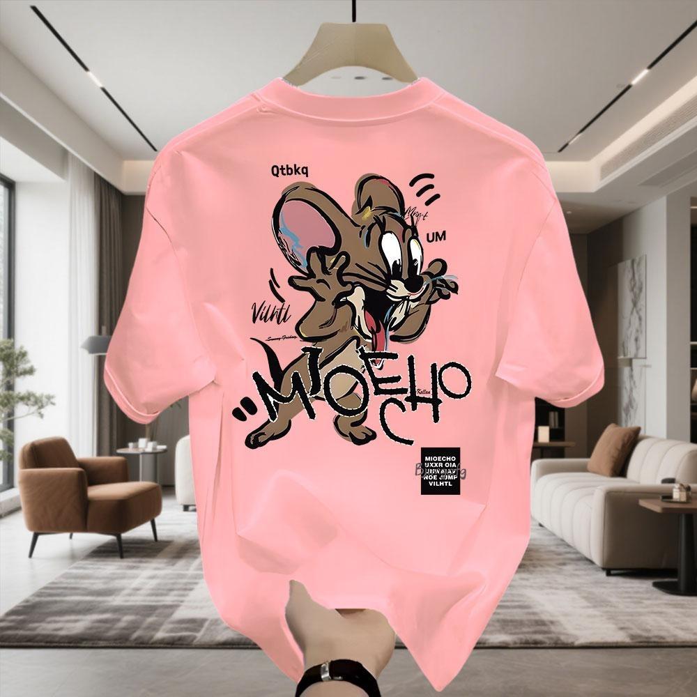 Kaos Oblong Lengan Pendek Motif Tikus Lucu 100% Katun Ukuran Besar Unisex Kaos Oblong Lengan Pendek Motif Tikus Lucu 100% Katun Ukuran Besar Unisex