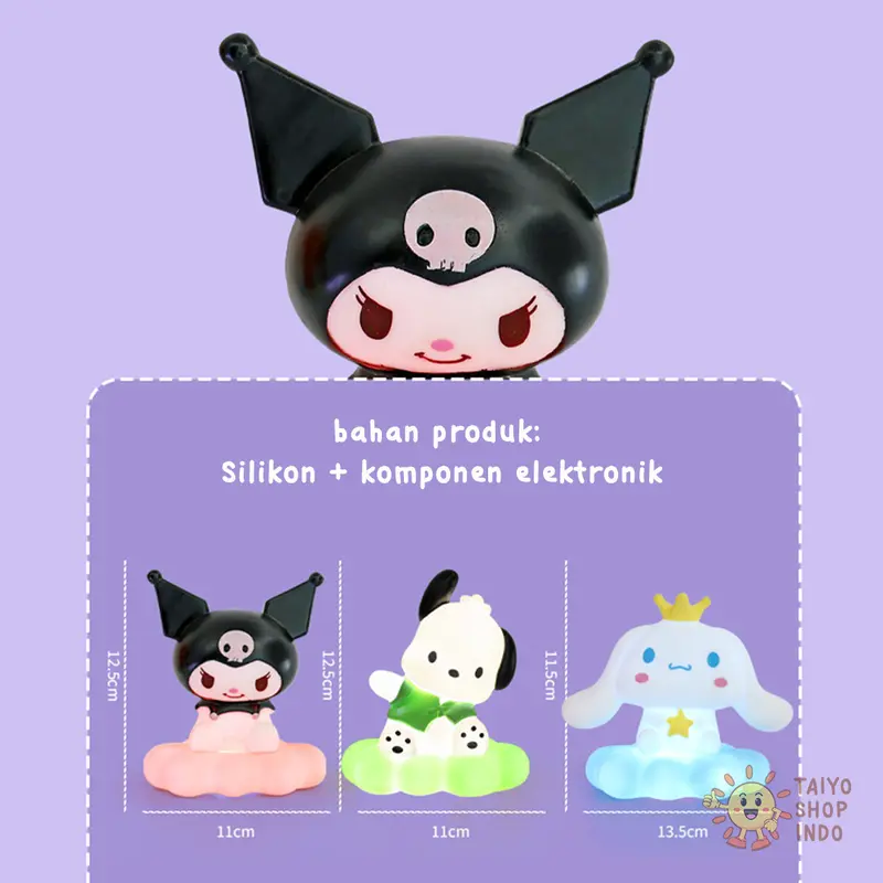 TAIYO Boneka Lampu Sanrio Awan LED Dekorasi Kamar Tidur Figure Karakter 2