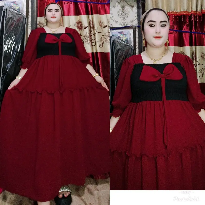 Marimar Dress Tangan panjang  cringkel airfloe 2